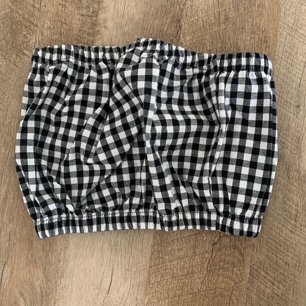 Plaid crop top